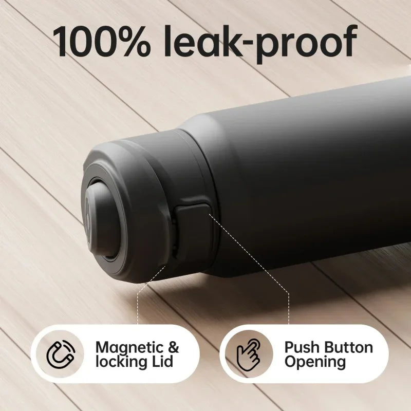 Botella de Agua con soporte para telefono para Gym (Acero inoxidable)
